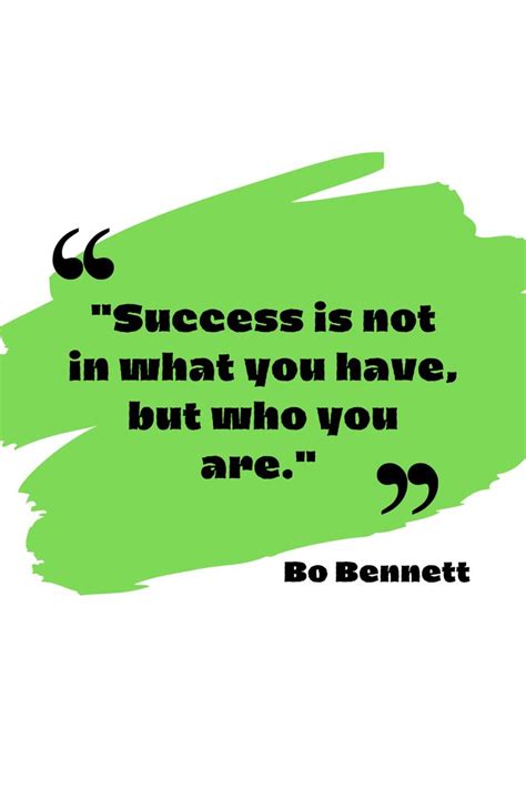 This Motivatonal quote is given by Bo Bennett for the Success Business Leader, Success Business ...