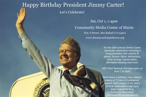 Jimmy Carter's Birthday Celebration Live Event - Saturday, October 1st ...