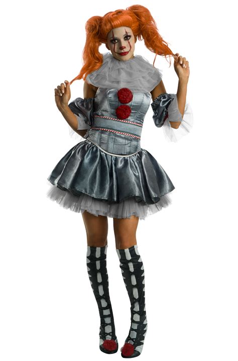 Deluxe Female Pennywise Adult Costume - PureCostumes.com