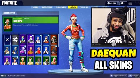 Daequan's SKIN COLLECTION With ALL RARE SKINS Daequan Has | Ghoul ...