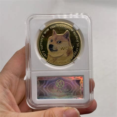 DOGE 1 Dogecoin Cryptocurrency Virtual Currency Pictured Gold | Etsy