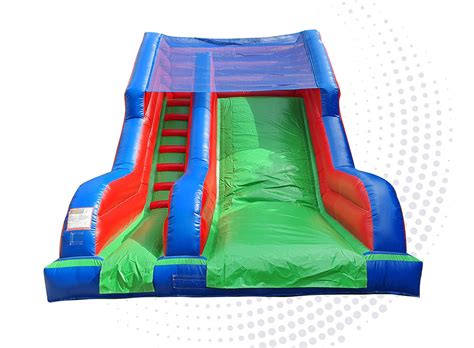 Green Superslide hire Leicester and Leicestershire Bouncy Castles by A Star