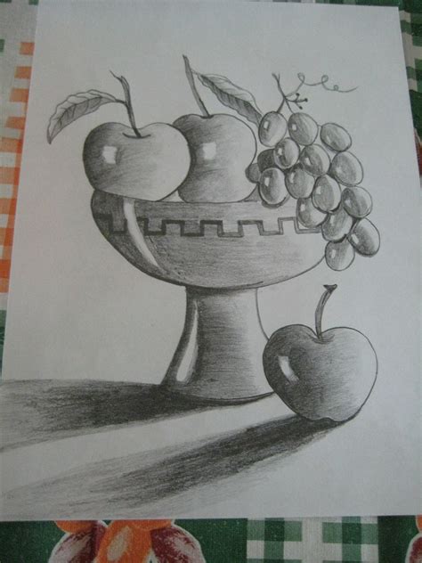 Creations Of Mythili......: Fruit Bowl - Pencil Shading