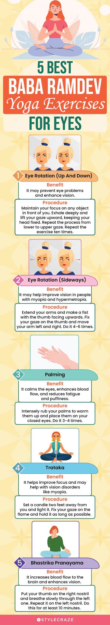 12 Effective Baba Ramdev Yoga Exercises For Eyes