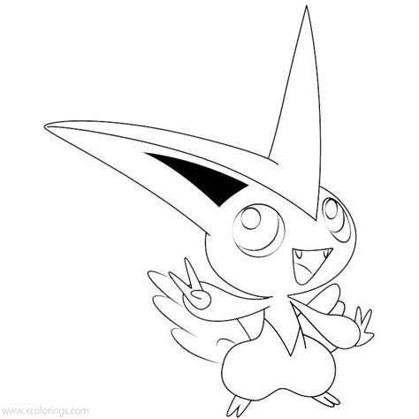 Victini Pokemon Coloring Pages