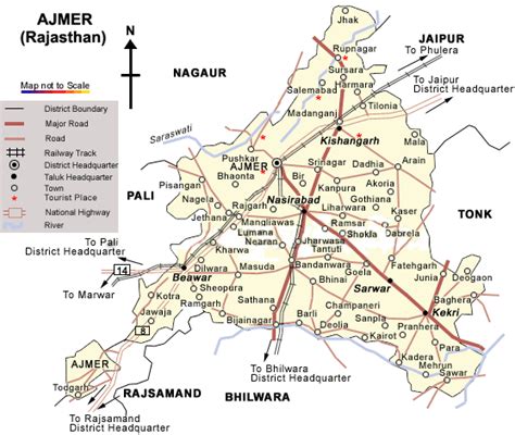 अजमेर का मानचित्र – Rajasthan information Guide-Connectrajasthan