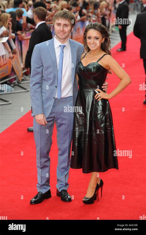 James Buckley and his wife Clair Meek attend the World premiere of The Inbetweeners 2 at Vue ...