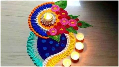 Rangoli Designs for Holi 2020: 10 latest Holi Rangoli designs, ideas and images for your home ...