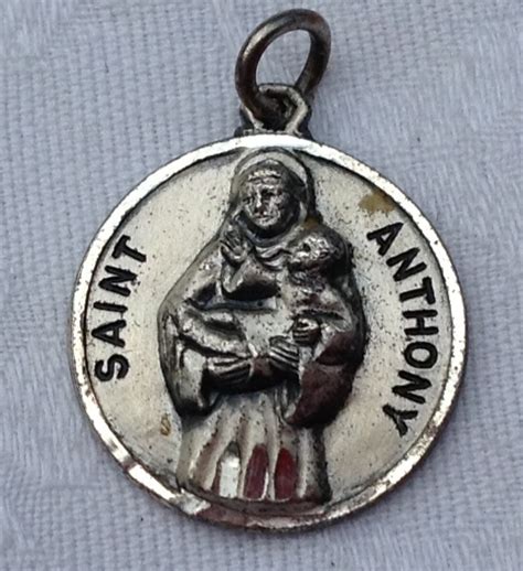 Vintage Sterling Silver Saint Anthony Medal from bestkeptsecrets on ...