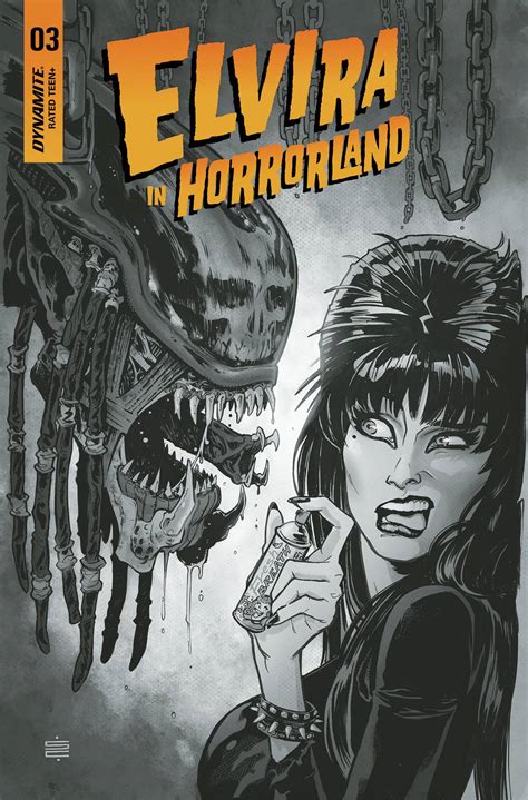 Elvira in Horrorland #3 (20 Copy Califano B&W Cover) | Fresh Comics