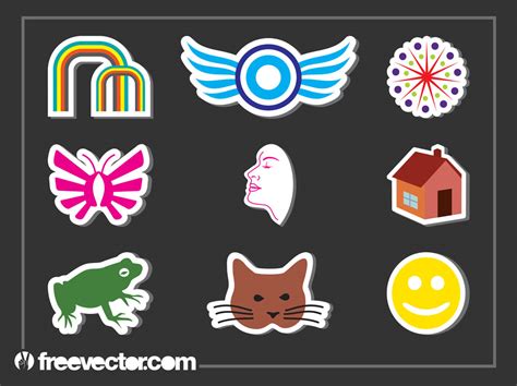 Sticker Pack Vector Art & Graphics | freevector.com