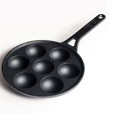 Buy MEYER Corsica Black Cast Iron Appam Pan - 20cm from Meyer at just INR 3575.0