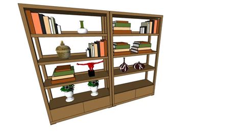 Sketchup components 3d warehouse Bookshelf : Libreria Bookshelf