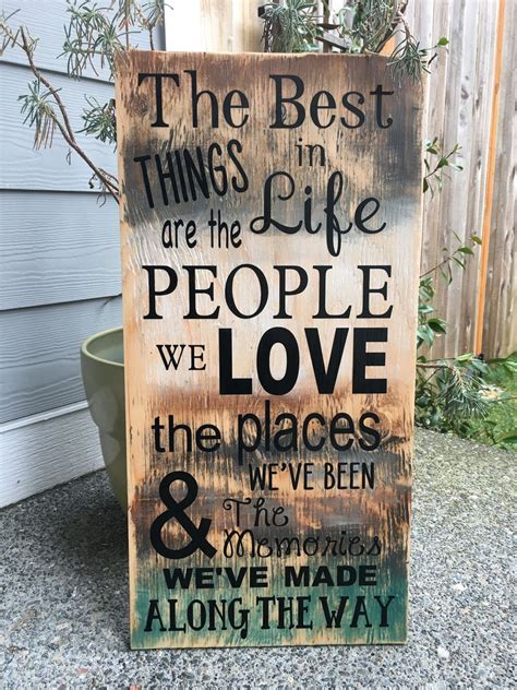 The Best Things In Life Custom Wood Signs | Diy wood signs, Custom wood signs diy, Wooden signs diy