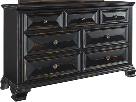 Passages Vintage Black 6 Drawers Dresser , 86909, Standard Furniture