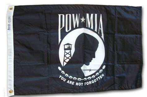 Buy POW-MIA - 3'X5' Double-Sided Nylon Military Flag | Flagline