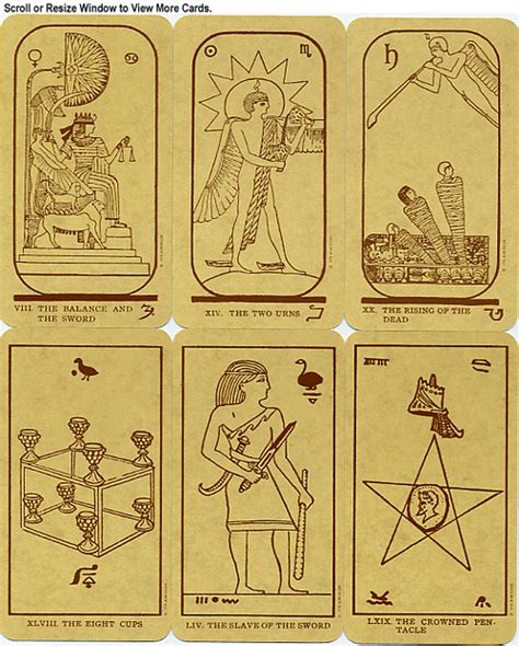 The Egyptian Tarot Deck - The Tarot Garden