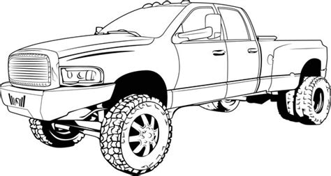 Lifted Chevy Truck Drawings