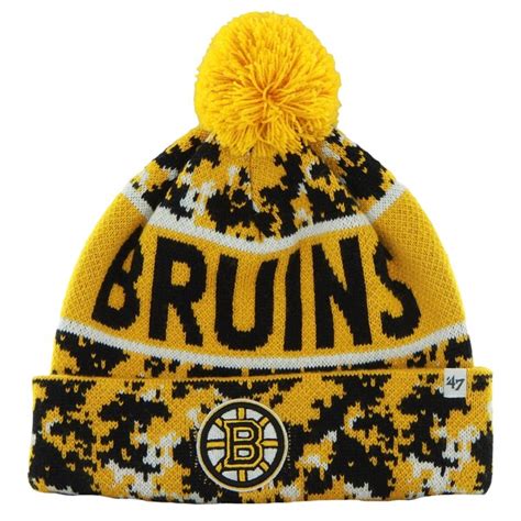 Mens Boston Bruins '47 Brand Black Armory Digi Camo Knit Hat - Shop.NHL.com