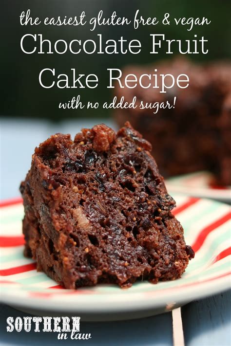 Southern In Law: Recipe: Easy 4 Ingredient Chocolate Fruit Cake (Gluten ...