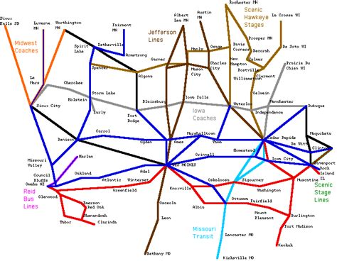 INTERCITY BUS ROUTES - HISTORY