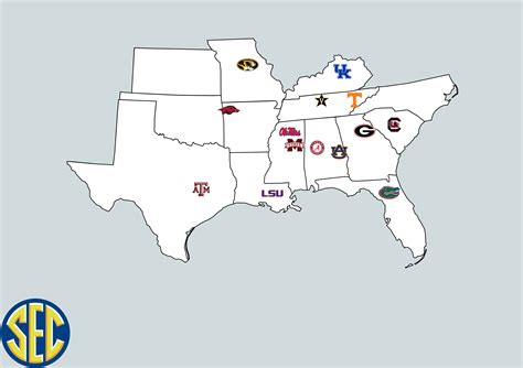 SEC Teams Map : r/CollegeBasketball