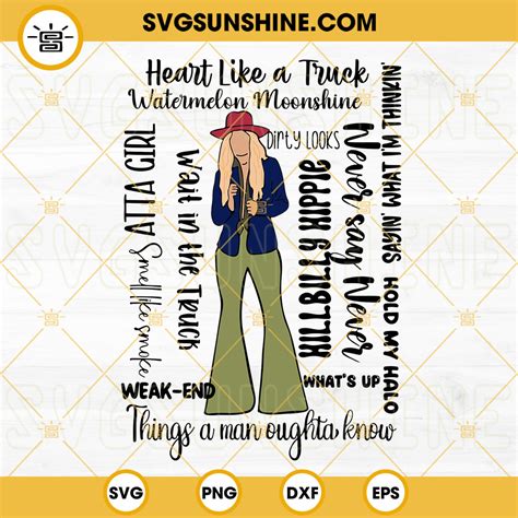 Lainey Songs SVG, Lainey Wilson SVG, Cowgirl SVG, Country Music SVG PNG ...