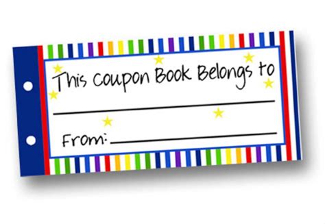 INSTANT DOWNLOAD Blank Coupon Book Kids Coupon Book Kids | Etsy