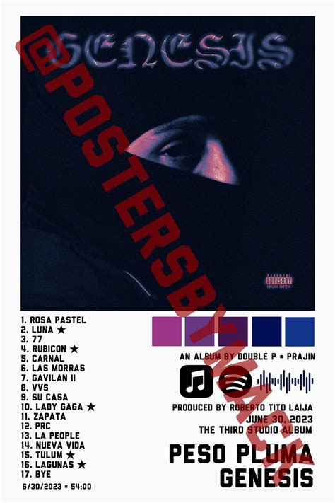 PESO PLUMA- GENESIS – Posters By Mack