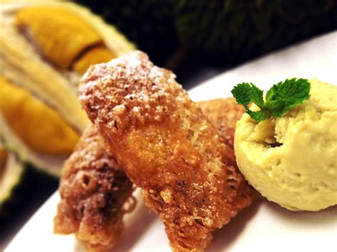 Deep-fried Durian & Durian Ice Cream Durian Ice Cream, Recipe Icon, Grilled Beef, Food Market ...