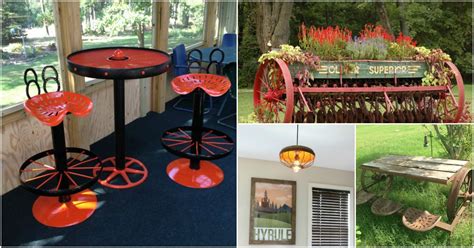 10 Artistic Farm Equipment Repurposing Ideas For Home And Garden Decor - DIY & Crafts