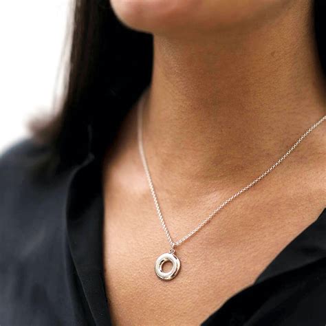 Silver Eternity Necklace By Hersey Silversmiths | notonthehighstreet.com