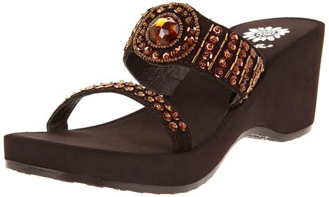 Yellow Box Women's Iona Wedge Sandal | Sandals, Wedge sandals, Brown wedge sandals