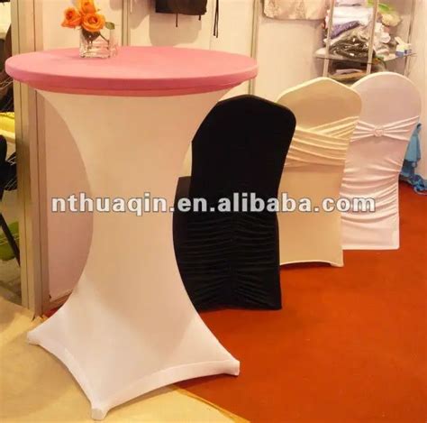 party function 100% polyester bistro table cover banquet cocktail tablecloth for high cocktail ...