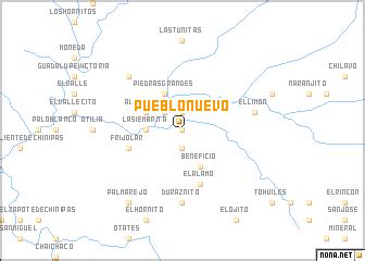 Pueblo Nuevo (Mexico) map - nona.net