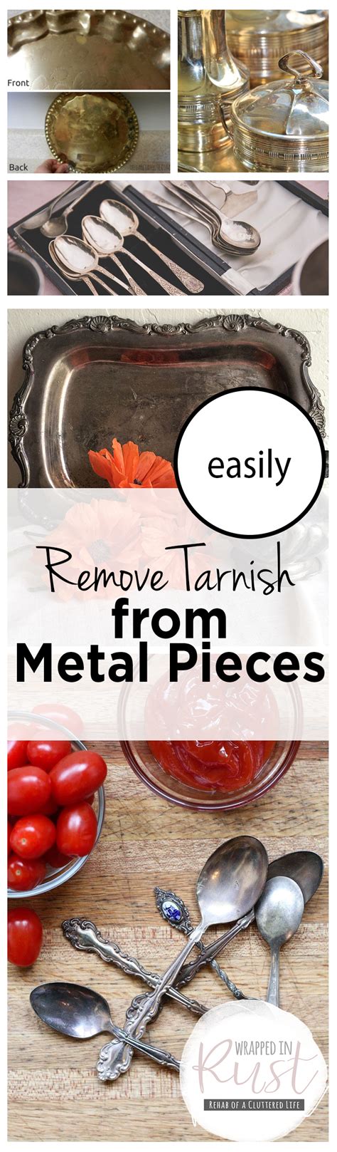 Easily Remove Tarnish from Metal Pieces - Wrapped in Rust