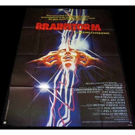 BRAINSTORM French Movie Poster 47x63 Christopher Walken, Nathalie Wood