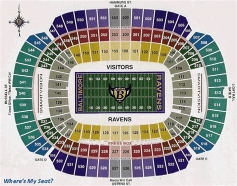 M&T Bank Stadium, Baltimore MD - Seating Chart View