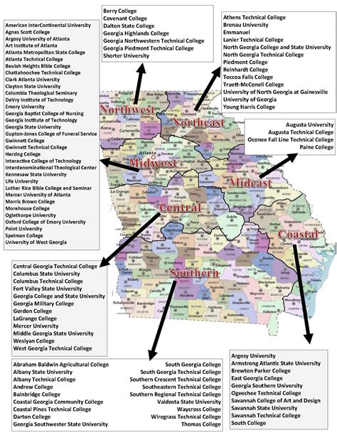 GCCA Regional Map – Georgia College Counseling Association | GCCA