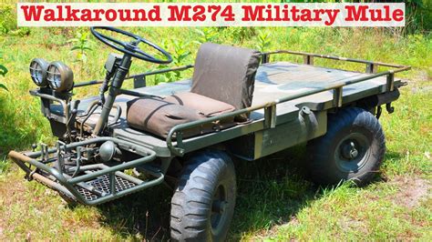 History of Army/Marine M274 Mechanical Mule or Military Mule & Walkaround - YouTube