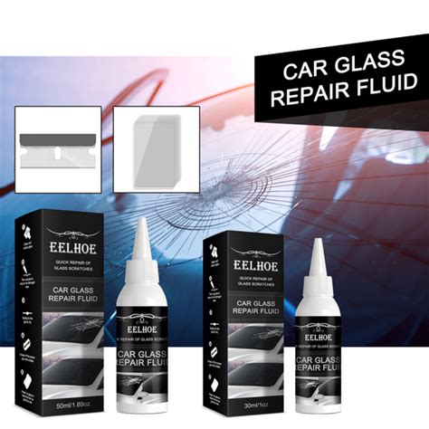 EELHOE car glass repair glue windshield repair crack adhesive repair ...