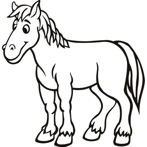 Horse Coloring Pages - Preschool and Kindergarten | Horse coloring ...