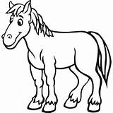 Horse Coloring Pages  Preschool And Kindergarten coloring sketch template