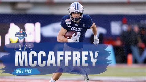 2024 NFL Draft Highlights: Luke McCaffrey – WR, Rice – NBC Sports Boston