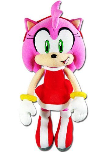 New Amy Rose w/ Red Dress 9" Plush Stuffed Toy - GE-52635 - Sonic the ...