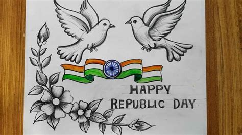 Republic Day Drawing Easy Steps Republic Day Drawing For Beginners ...