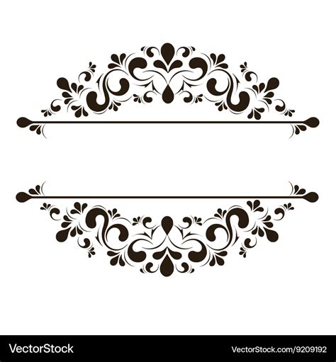 Design elements for page border Royalty Free Vector Image