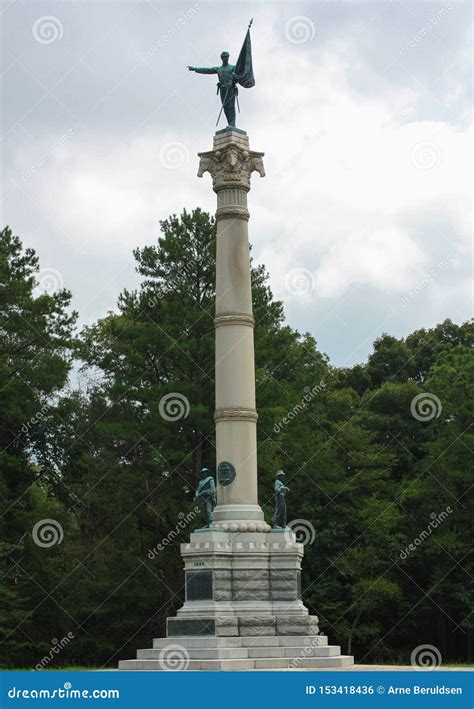 Memorial At The Chickamauga Battlefield National Park Stock Photo - Image of south, memorial ...