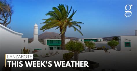 This week’s weather on Lanzarote