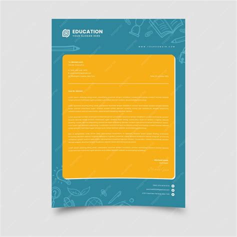 Premium Vector | Letterhead template vector design